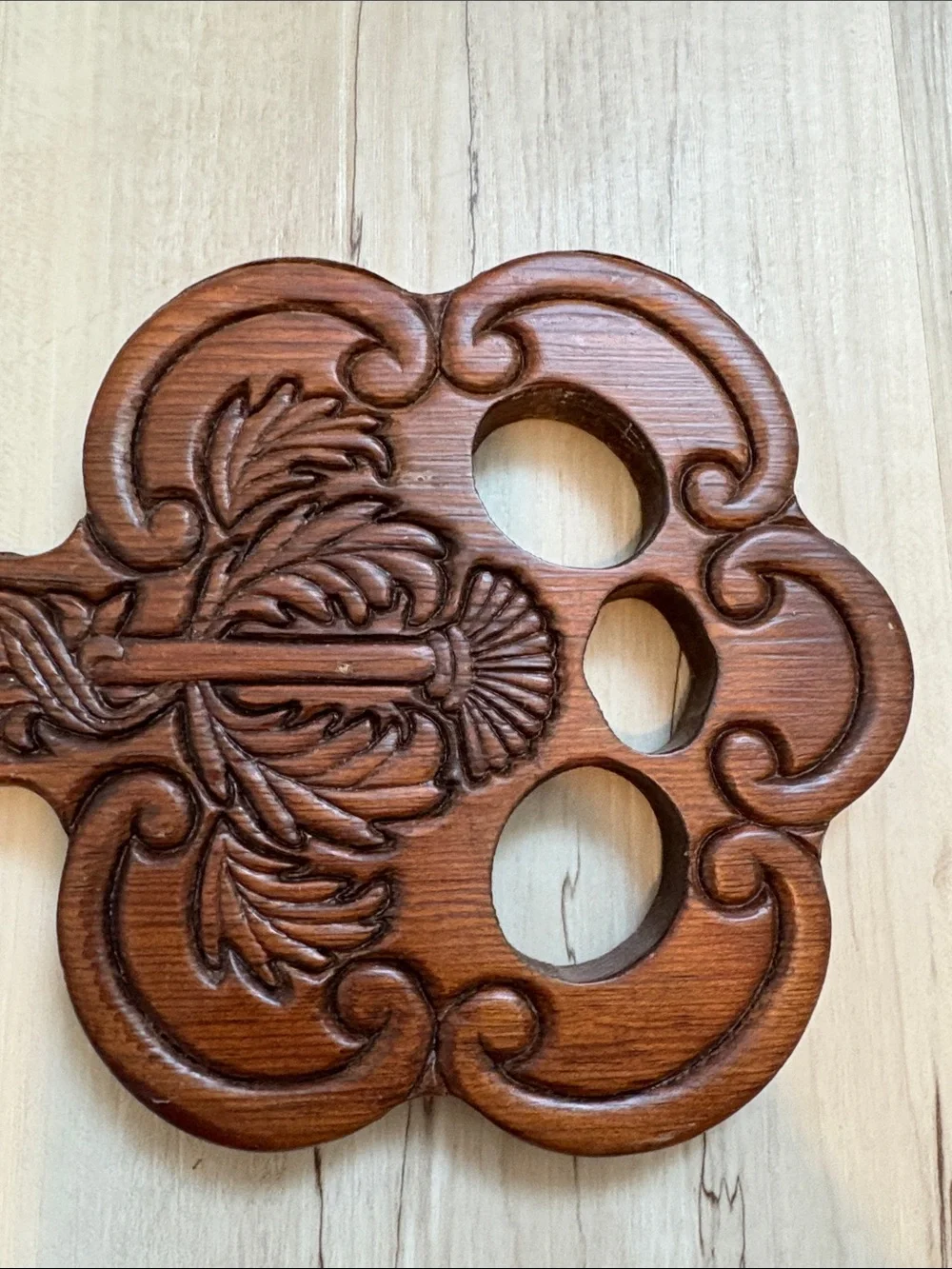 Vintage decorative brown